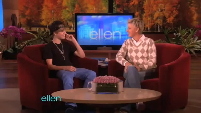 Justin Bieber on Ellen