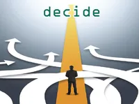 Definition und Aussprache von decide