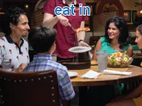 Definition & pronunciation of <strong>eat in</strong>