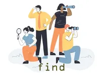 Definition und Aussprache von find