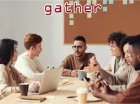 Definition und Aussprache von gather