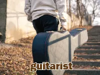 Definition & pronunciation of <strong>guitarist</strong>