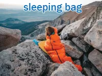 Definition & pronunciation of <strong>sleeping bag</strong>
