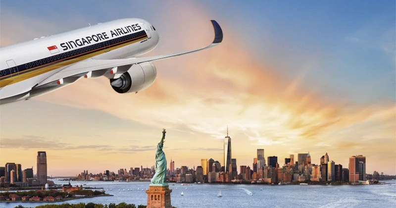 I bought the ticket yesterday. I am flying to New York tomorrow.